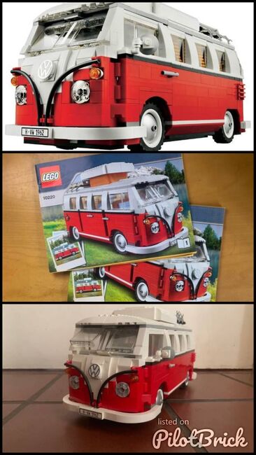 LEGO 10220 Volkswagen T1 Camper Van (VW Bus), Lego 10220, Ozzy, Sculptures, Pasadena, Image 4