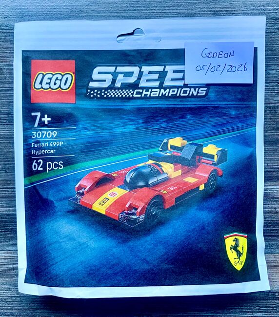 Lego 30709 Speed Champions Ferrari 499L Hypercar, Lego 30709, Gideon, Speed Champions, Pretoria