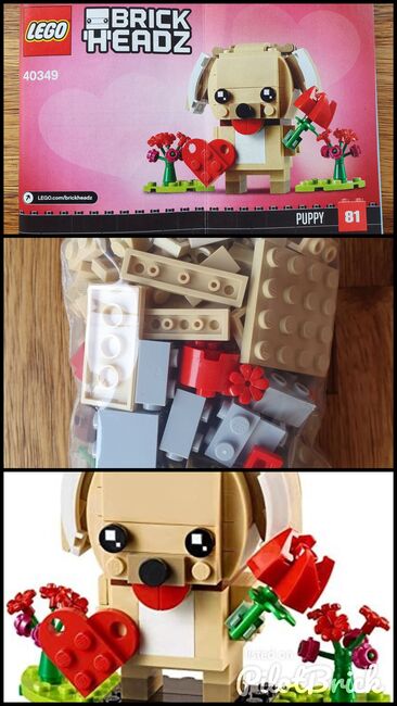 LEGO 40349 BrickHeadz Valentine's Puppy, Lego 40349 , Ivan, BrickHeadz, Bromhof, Randburg , Abbildung 4