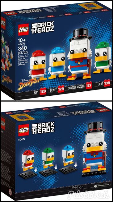 Lego 40477 - BrickHeadz Scrooge McDuck, Huey, Dewey and Louie, Lego 40477, H&J's Brick Builds, BrickHeadz, Krugersdorp, Image 3