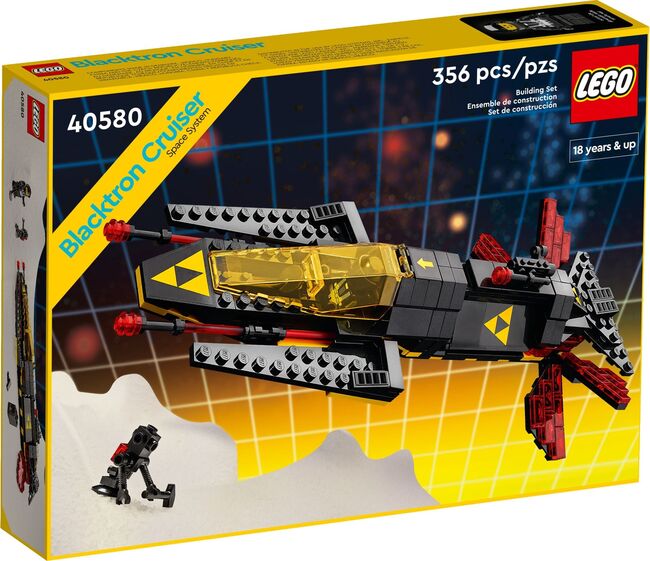 Lego 40580 - Blacktron Cruiser, Lego 40580, H&J's Brick Builds, Space, Krugersdorp