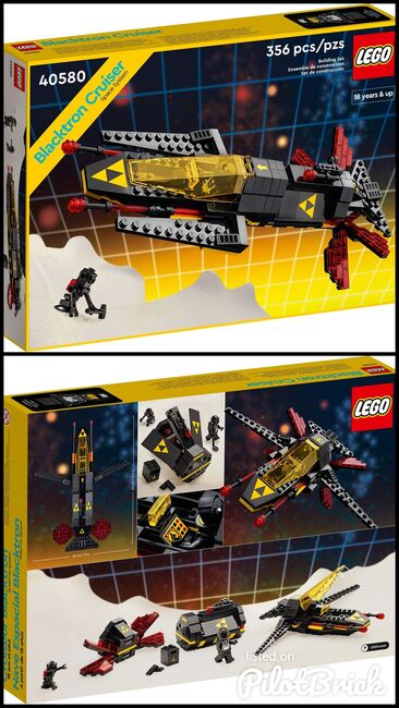 Lego 40580 - Blacktron Cruiser, Lego 40580, H&J's Brick Builds, Space, Krugersdorp, Image 3