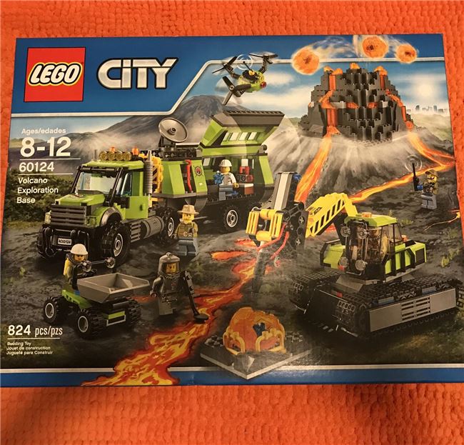 Lego 60124 Volcano Exploration Base, Lego 60124, Brickworldqc, City