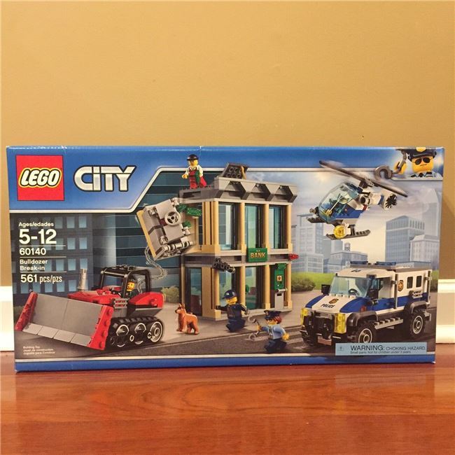 Lego 60140 Bulldozer Break-In, Lego 60140, Brickworldqc, City