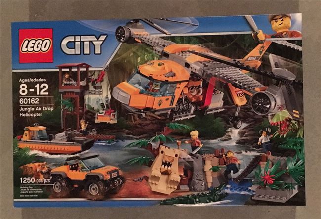 Lego 60162 Jungle Air Drop Helicopter, Lego 60162, Brickworldqc, City