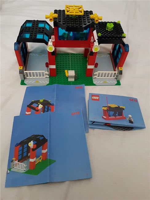 Lego 6478 fire station, helicopter & 2 fireman!, Lego 6478, Vikki Neighbour, Town, Northwood