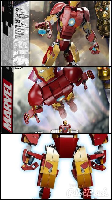 Lego 76206 - Marvel Iron Man Figure, Lego 76206, H&J's Brick Builds, Marvel Super Heroes, Krugersdorp, Image 4