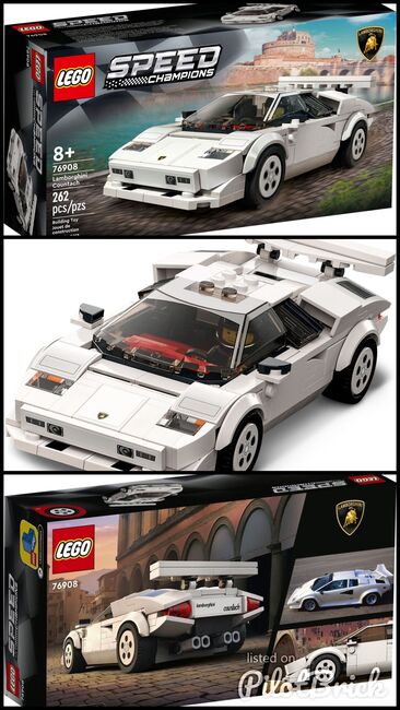 Lego 76908 - Speed Champions Lamborghini Countach, Lego 76908, H&J's Brick Builds, Speed Champions, Krugersdorp, Image 4