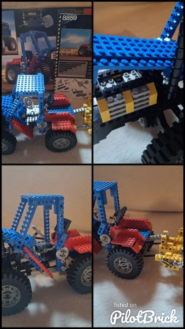 Lego 8859, Technic Traktor, Vintage, 1980, komplett mit OVP und Anleitung, Lego 8859, Manuela, Technic, Absam, Image 9