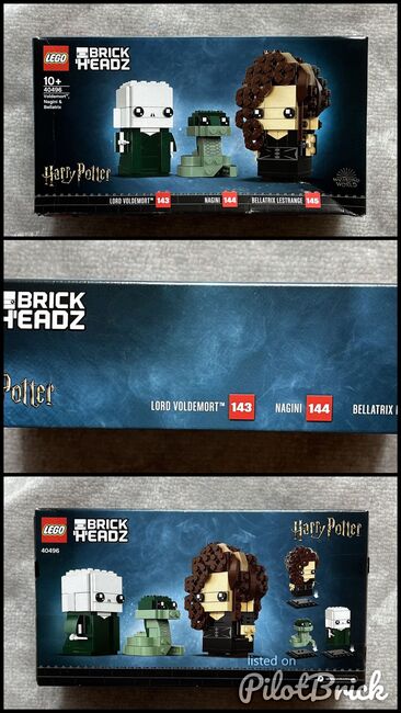 Lego Brick Headz - Voldemort, Nagini und Bellatrix - Neu + OVP, Lego 40496, MarkenG, BrickHeadz, Wildhaus, Abbildung 4