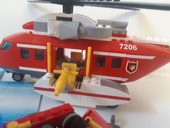 LEGO City Fire Helicopter (7206) 100% Complete retired, Lego 7206, NiksBriks, City, Skipton, UK, Image 4