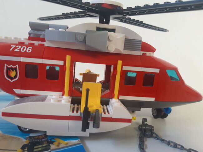 LEGO City Fire Helicopter (7206) 100% Complete retired, Lego 7206, NiksBriks, City, Skipton, UK, Image 3