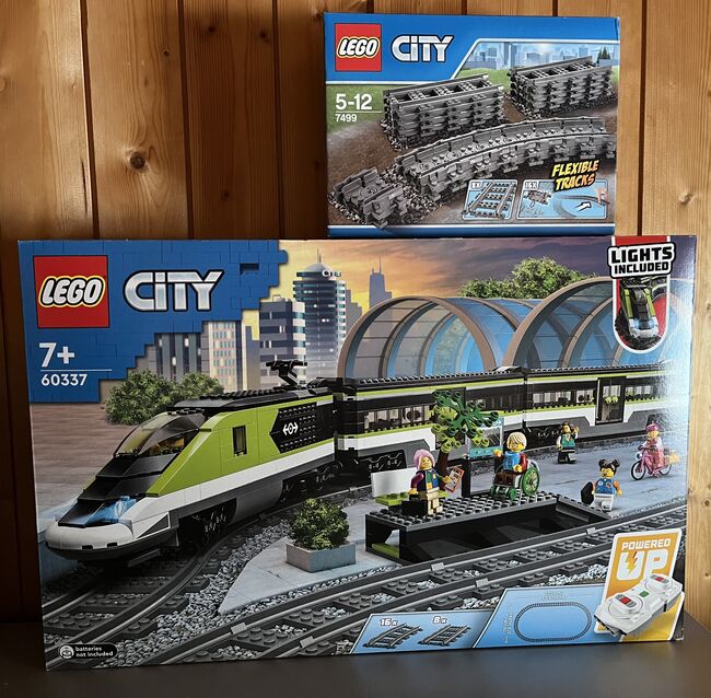 Lego City Personen-Schnellzug + Lego City Flexible Schienen OVP, Lego 60337 + 7499, MarkenG, City, Wildhaus, Image 4