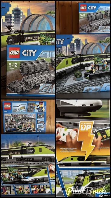 Lego City Personen-Schnellzug + Lego City Flexible Schienen OVP, Lego 60337 + 7499, MarkenG, City, Wildhaus, Image 5