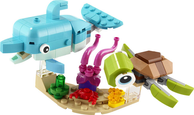 LEGO Creator 3in1 Dolphin and Turtle, Lego 31128, The Brickology, Creator, Singapore, Abbildung 3