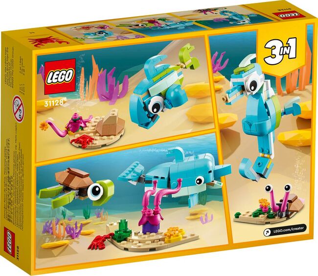 LEGO Creator 3in1 Dolphin and Turtle, Lego 31128, The Brickology, Creator, Singapore, Image 2