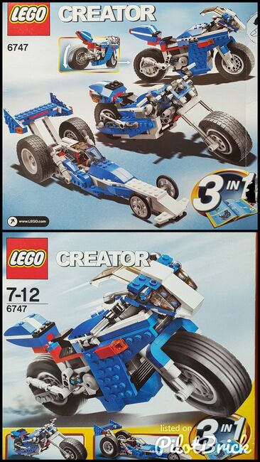Lego Creator Motorrad 3 in 1, Lego 6747, Eveline, Creator, Zwingen, Abbildung 3