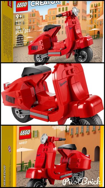 LEGO Creator Vespa, Lego 40517, The Brickology, Creator, Singapore, Image 4