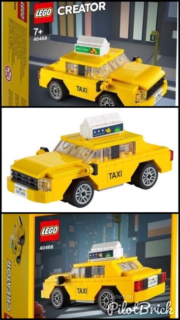 LEGO Creator Yellow Taxi, Lego 40468, The Brickology, Creator, Singapore, Abbildung 4