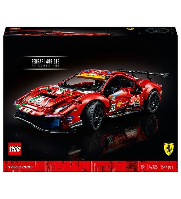 Lego Ferrari 488 GTE AF Corse #51, Lego 42125, V Kistensamy, Technic, Durban North