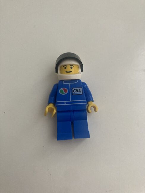 Legofigur Octan Oil Rennfahrer mit Helm, Lego, Gino, Town, Zürich