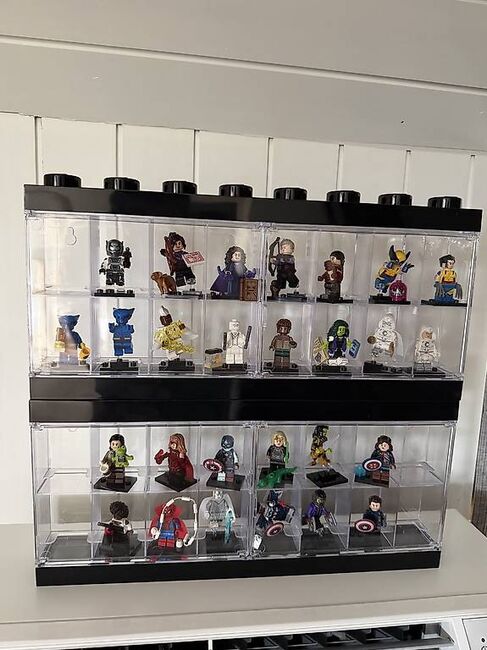LEGO Marvel Minifiguren Sammlung 28 Figuren inkl. Vitrinen, Lego, Richard, Marvel Super Heroes, Signau