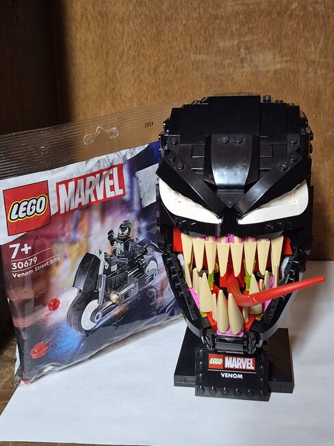 LEGO Marvel Spider-Man Venom Mask Set 76187 with 30679 Venom Street Bike, Lego 76187, Brenda Nel, Marvel Super Heroes, Pretoria