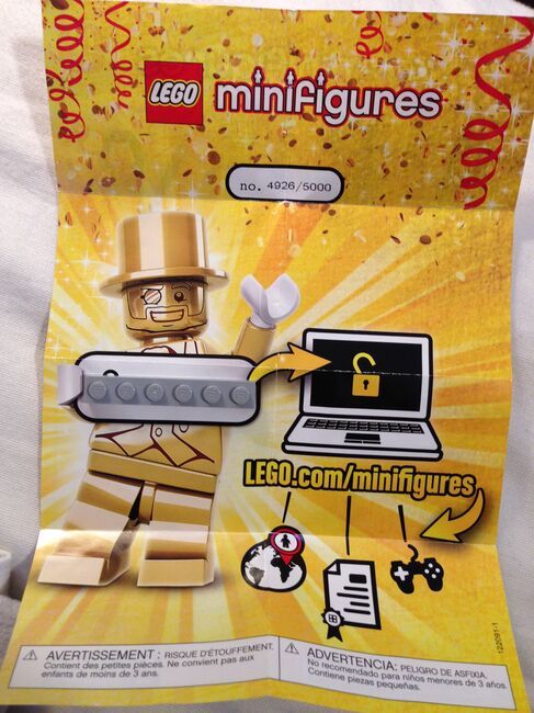 LEGO Minifigure - Series 10 - AUTHENTIC Mr. Gold in Great Condition - 1 of 5000 IN THE WORLD, Lego 71001-19, Evan Mugford, Minifigures, Vancouver, Abbildung 5