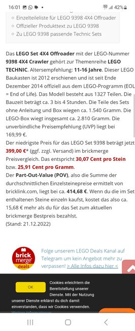 Lego Offroader, Lego 9398, Marion Engeldrum , Technic, Darmstadt, Abbildung 4
