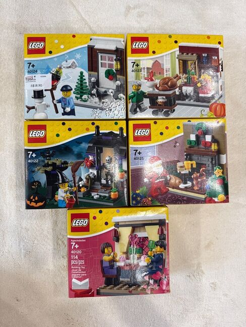 LEGO Seasonal Sets, Lego 40124, 40123, 40122, 40125 & 40120, annie, other, Bukit Batok Street 22