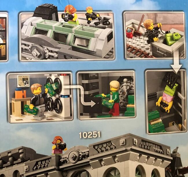 Lego Set Brick Bank from 2016 New and Sealed, Lego 10251, Heinrich, Modular Buildings, Image 2