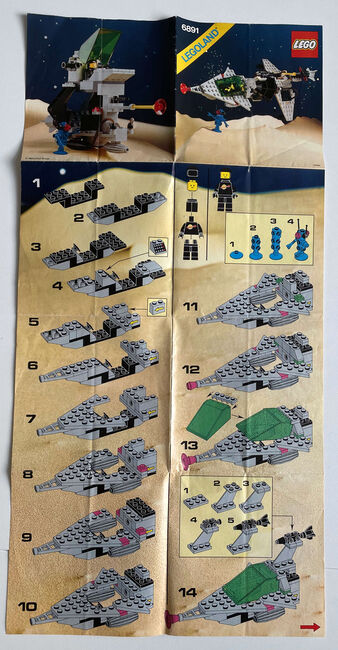 Lego Space 6891 Überschall Transporter / Gamma V Laser craft von 1985, Lego 6891, Lego-Tim, Space, Köln, Abbildung 3