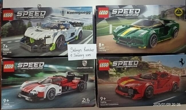 Lego Speed Champion sets, Lego 76900-76916-76914-76907-76906-76919-76915-76908-76912-76917-76911-76910-76909-76918-76902, Selwyn Rottcher , Speed Champions, Sasolburg, Abbildung 2