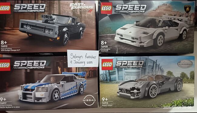 Lego Speed Champion sets, Lego 76900-76916-76914-76907-76906-76919-76915-76908-76912-76917-76911-76910-76909-76918-76902, Selwyn Rottcher , Speed Champions, Sasolburg, Abbildung 5