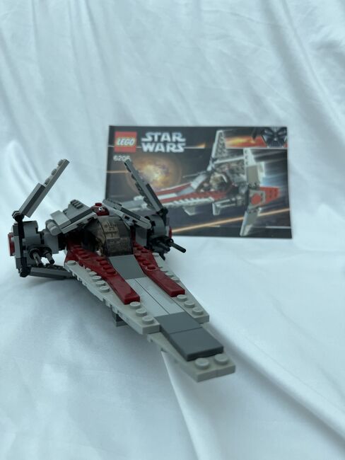 LEGO Star Wars 6205 - V-wing Fighter (2006), Lego 6205, Giel, Star Wars, Panningen