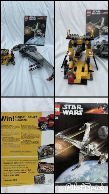LEGO Star Wars 6208 – B-wing Fighter (2006), Lego 6208, Giel, Star Wars, Panningen, Image 9