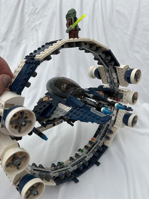 LEGO Star Wars 7661 – Jedi Starfighter met Hyperdrive Booster Ring (2007), Lego 7661, Giel, Star Wars, Panningen, Image 4