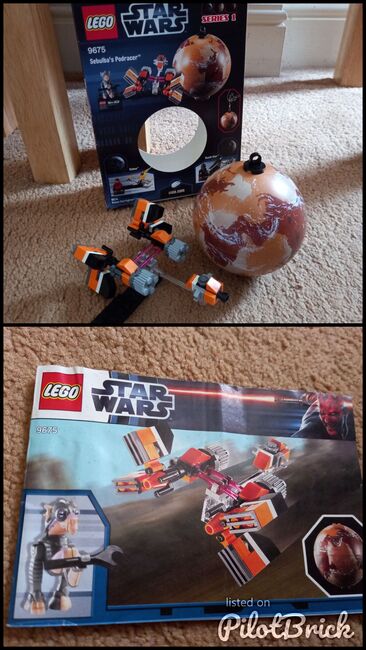 Lego Star Wars Sebulba's Pod Racer (Without minifigure)and Tatooine, Lego 9675, Jojo waters, Star Wars, Brentwood, Image 3