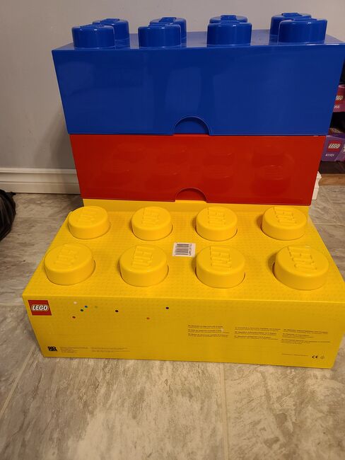 Lego Storage Bricks - 8 Knob. 1 New, 4 Opened, Lego, Tanya, Diverses, Lethbridge, Abbildung 2
