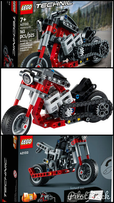 LEGO Technic 2in1 Motorcycle, Lego 42132, The Brickology, Technic, Singapore, Image 4