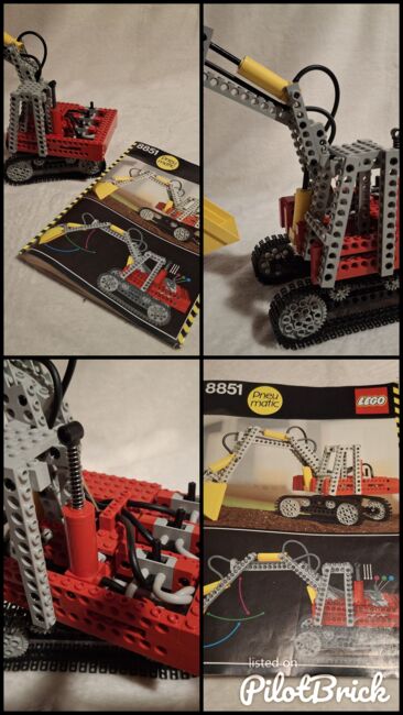 Lego Technic 8851, Vintage 1984, Pneumatik, Vollständig, ohne OVP mit Anleitung, Lego 8851, Manuela, Technic, Absam, Image 7