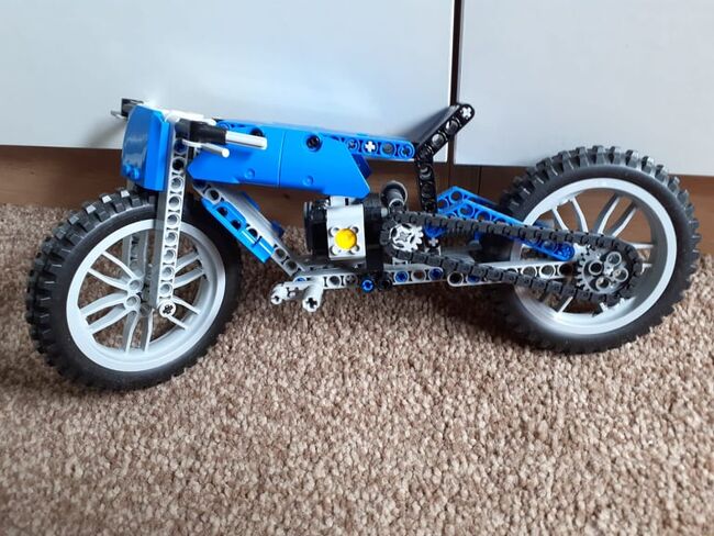 Lego Technic - Custom bopper bike! Blue & light grey!, Lego, Vikki Neighbour, Technic, Northwood, Abbildung 3