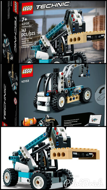LEGO Technic Telehandler, Lego 42133, The Brickology, Technic, Singapore, Image 4