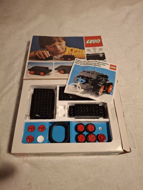 Lego Eisenbahn 171 aus 1972, Vintage Rarität plus 2x  4,5 Volt Motor 107, Lego 171, Manuela, Technic, Absam, Image 7