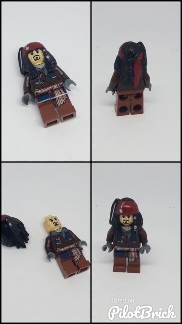 LEGO Voodoo Captain Jack Sparrow Minifigure, Lego POC029, NiksBriks, Pirates of the Caribbean, Skipton, UK, Image 5