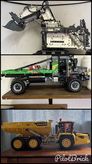 Liebherr R9800 Excavator; 4x4 Mercedes Benz Zestros Truck;6x6 Volvo Articulated Hauler, Lego 42100;42129;42114, Naveen , Technic, Johannesburg , Abbildung 4