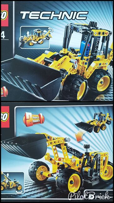 Loader hinten und vorne, Lego 42004, Eveline, Technic, Zwingen, Image 3