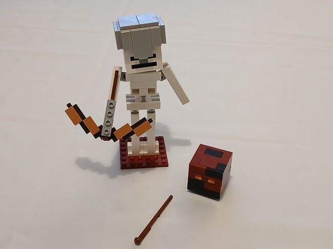 Minecraft Skeleton Bigfig with Magma Cube, Lego 21150, Giles, Minecraft, Exeter