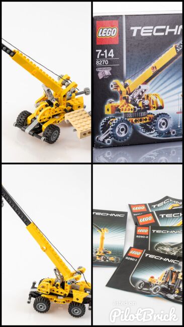 Mini-Gabelstapler und Geländekran, Lego 8270 + 8290, Julian, Technic, Hartberg, Abbildung 7