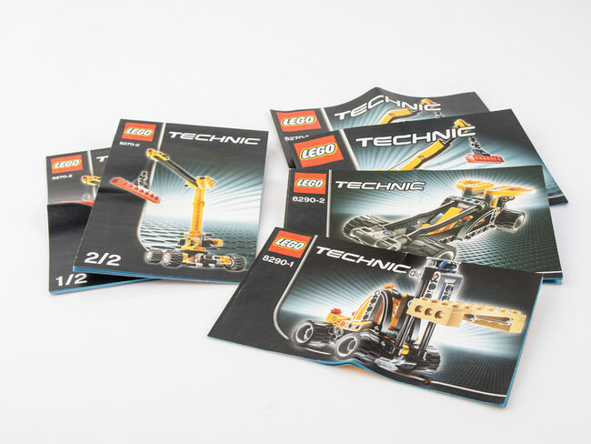 Mini-Gabelstapler und Geländekran, Lego 8270 + 8290, Julian, Technic, Hartberg, Abbildung 5